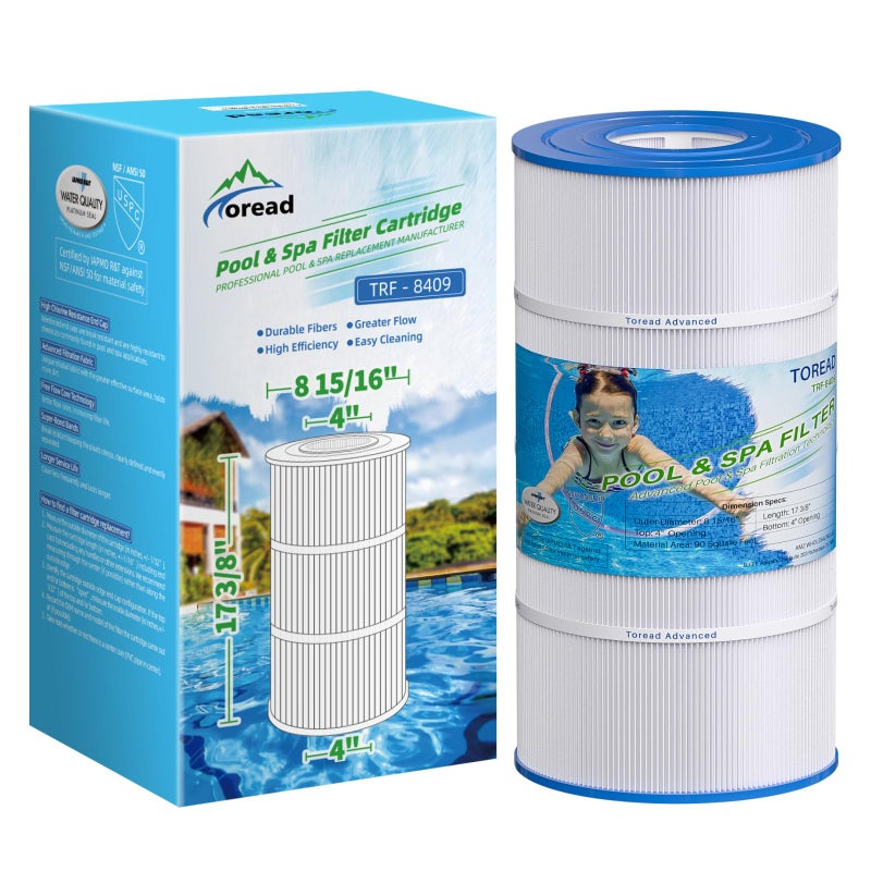 TOREAD Replacement for Pool Filter PA90, CX900RE, C900, Unicel C-8409, Filbur FC-1292, Posi-Clear Sta-Rite PXC95, Clearwater II ProClean 100, Aladdin 19002, 25230-0095S, 1 Pack - Image 1